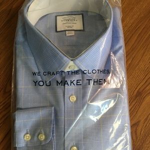 Charles Tyrwhitt mens' dress shirt Ocean Blue 18/37inch